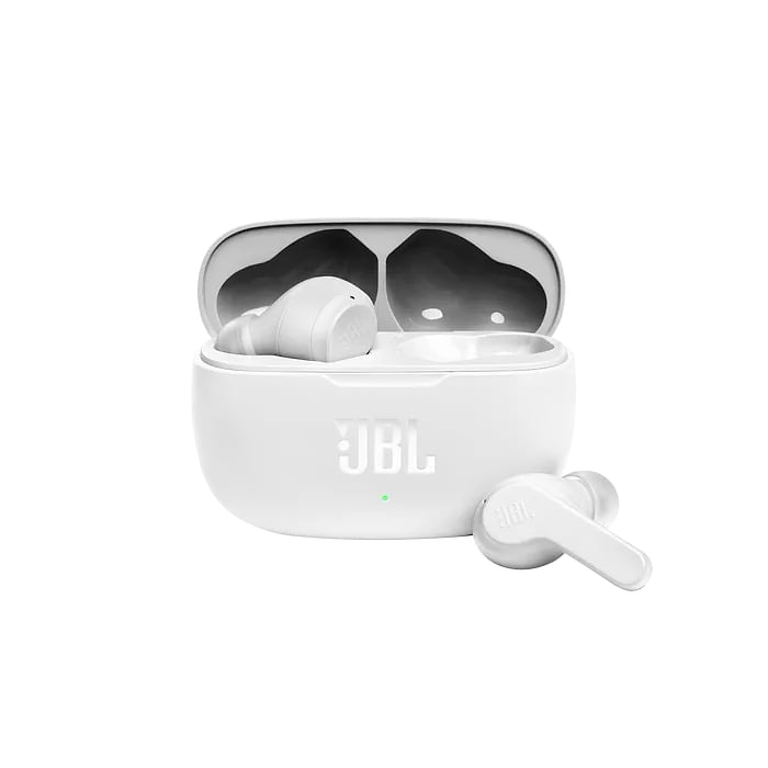 אוזניות אלחוטיות JBL Wave 200 TWS  - צבע לבן שנה אחריות עי יבואן רשמי