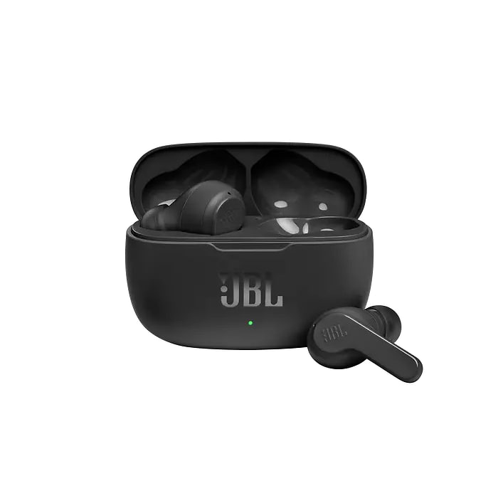 אוזניות אלחוטיות JBL Wave 200 TWS  - צבע שחור שנה אחריות עי יבואן רשמי