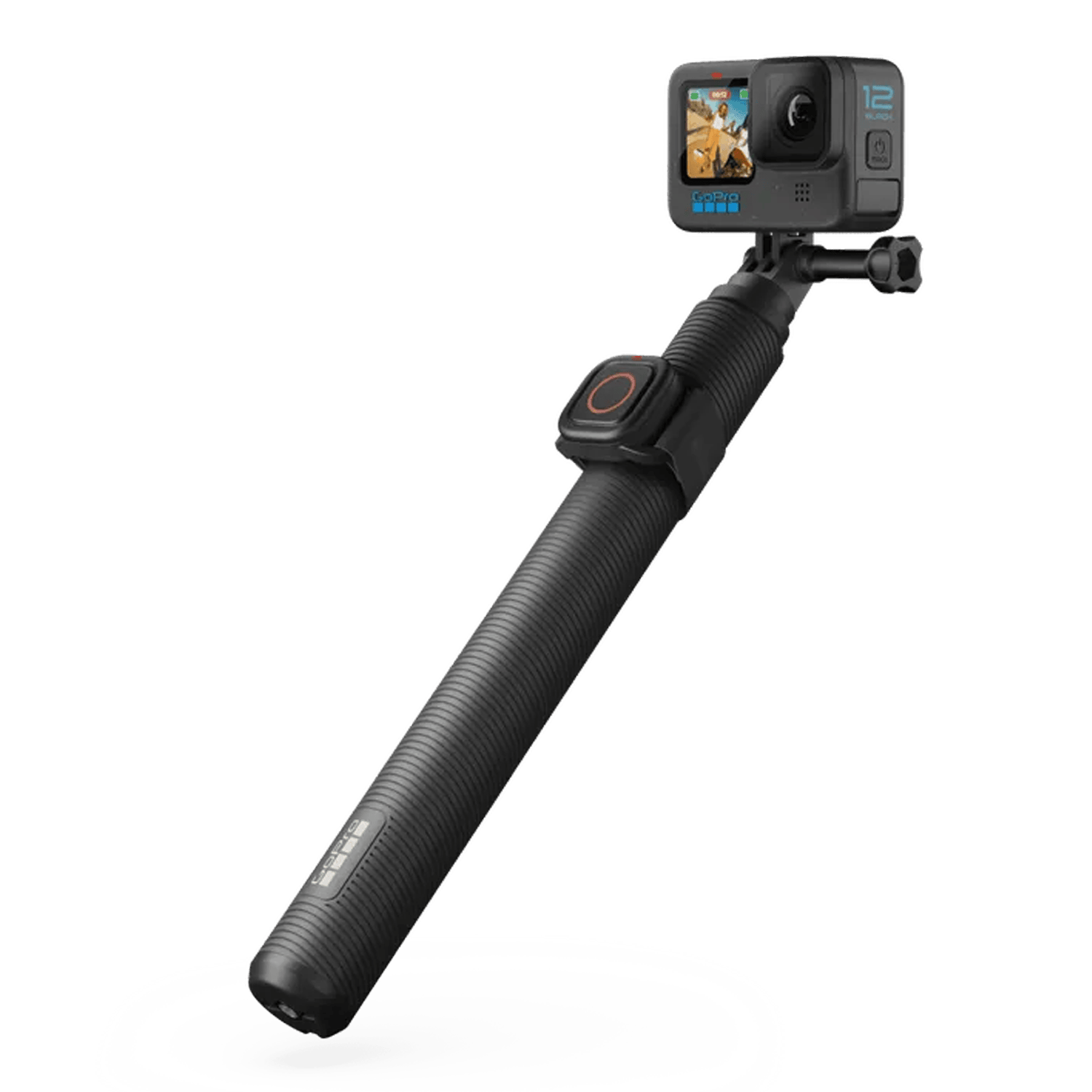 מוט סלפי מתארך עם שלט GoPro Extension Pole + Waterproof Shutter Remote - צבע שחור שנה אחריות ע