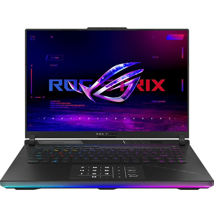מחשב נייד גיימינג Asus ROG Strix SCAR 16 G634JZR-RA105X - Core-i9-14900HX RTX 4080 2TB SSD 32GB RAM Windows 11 Pro - צבע אפור שלוש שנות אחריות עי היבואן הרשמי