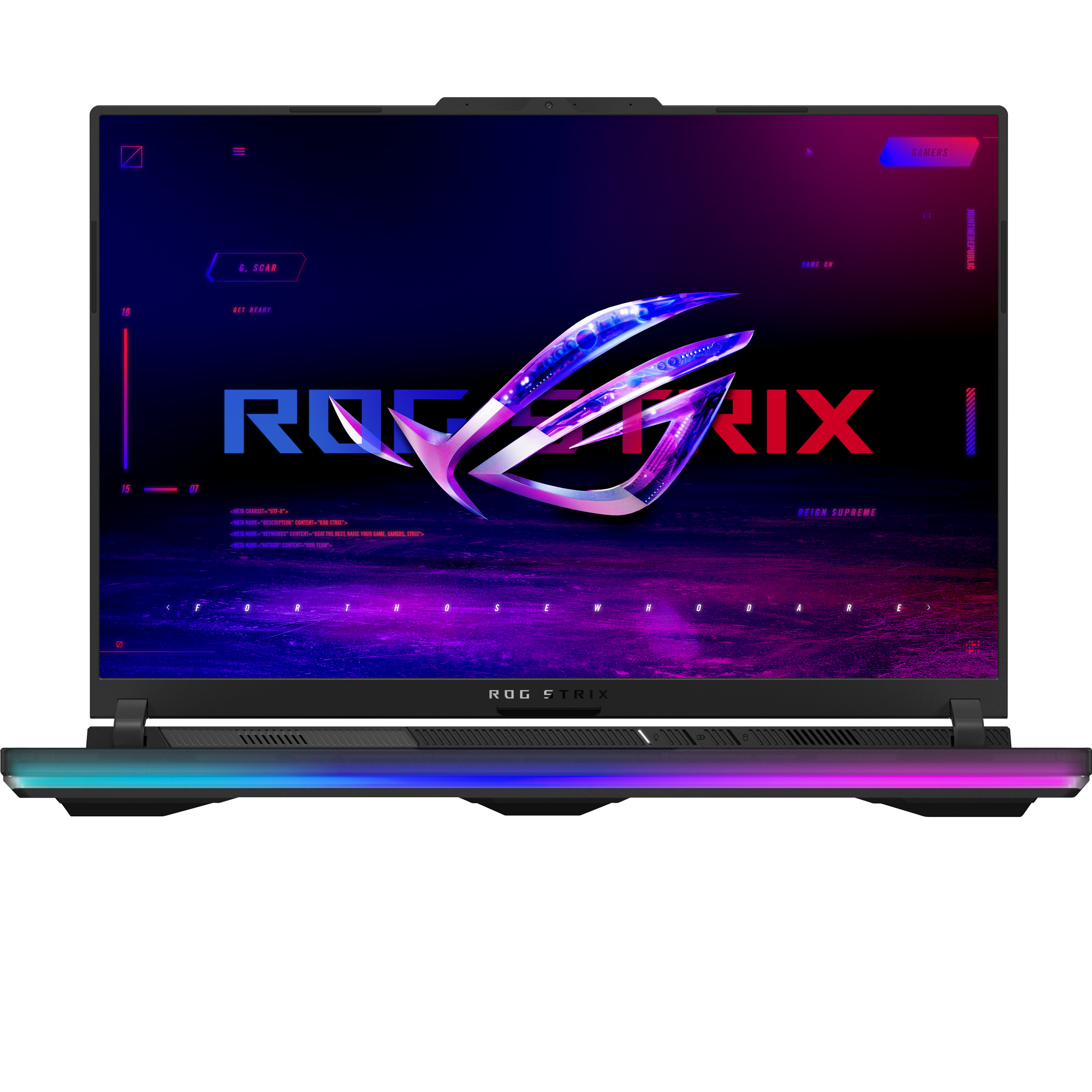 מחשב נייד גיימינג Asus ROG Strix SCAR 16 G634JYR-RA063 - Core-i9-14900HX RTX 4090 2TB SSD 64GB RAM - צבע אפור שלוש שנות אחריות ע