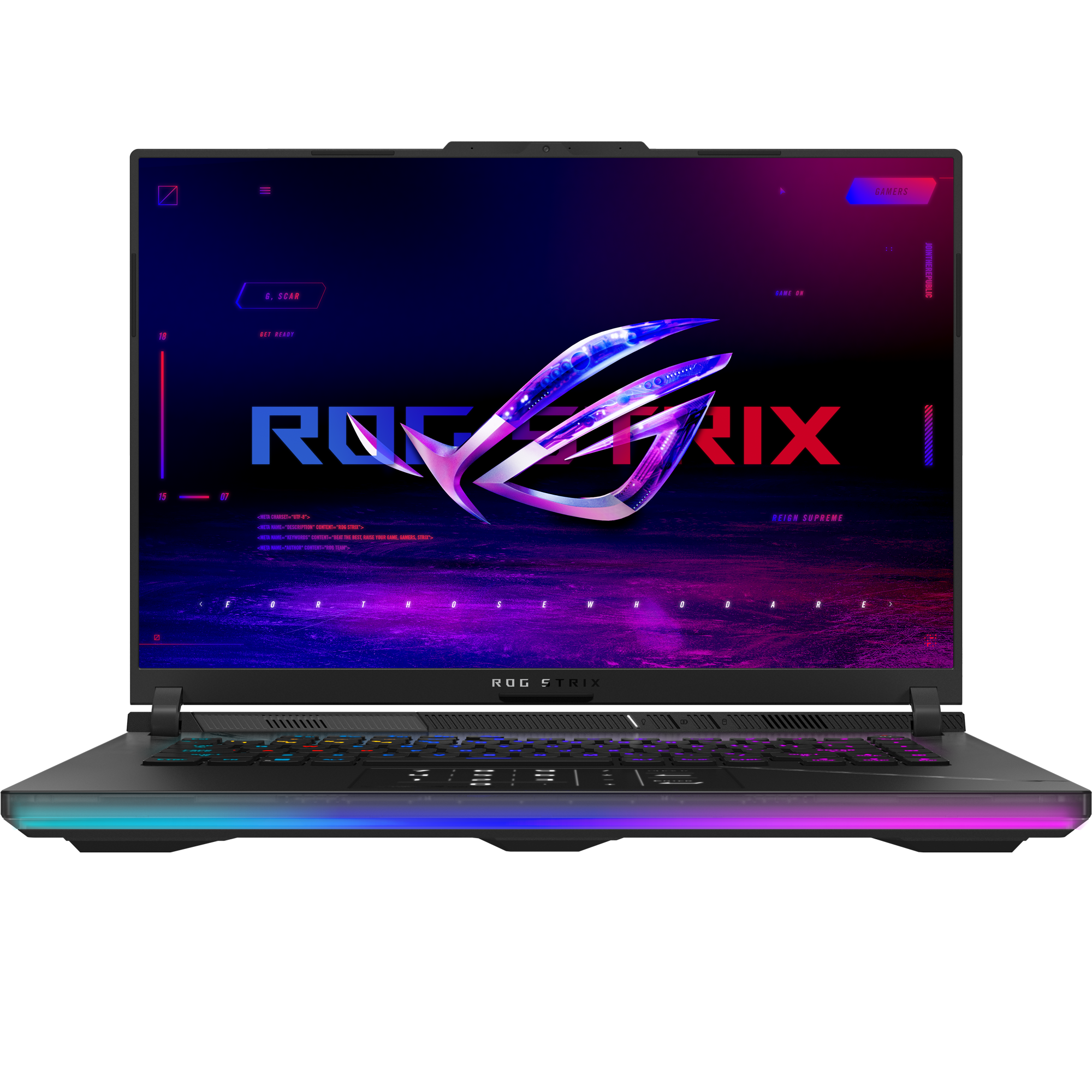 מחשב נייד גיימינג Asus ROG Strix SCAR 16 G634JZR-RA105X - Core-i9-14900HX RTX 4080 2TB SSD 32GB RAM Windows 11 Pro - צבע אפור שלוש שנות אחריות ע