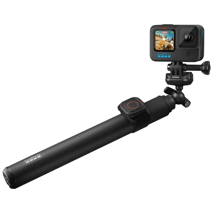 מוט סלפי מתארך עם שלט GoPro Extension Pole + Waterproof Shutter Remote - צבע שחור שנה אחריות עי היבואן הרשמי