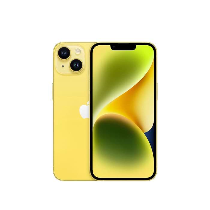 סמארטפון Apple iPhone 14 128GB - צבע צהוב שנה אחריות עי היבואן הרשמי 