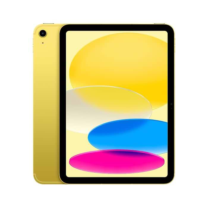 טאבלט Apple iPad 10.9 2022 256GB WiFi + Cellular 5G צבע צהוב שנה אחריות עי היבואן הרשמי 