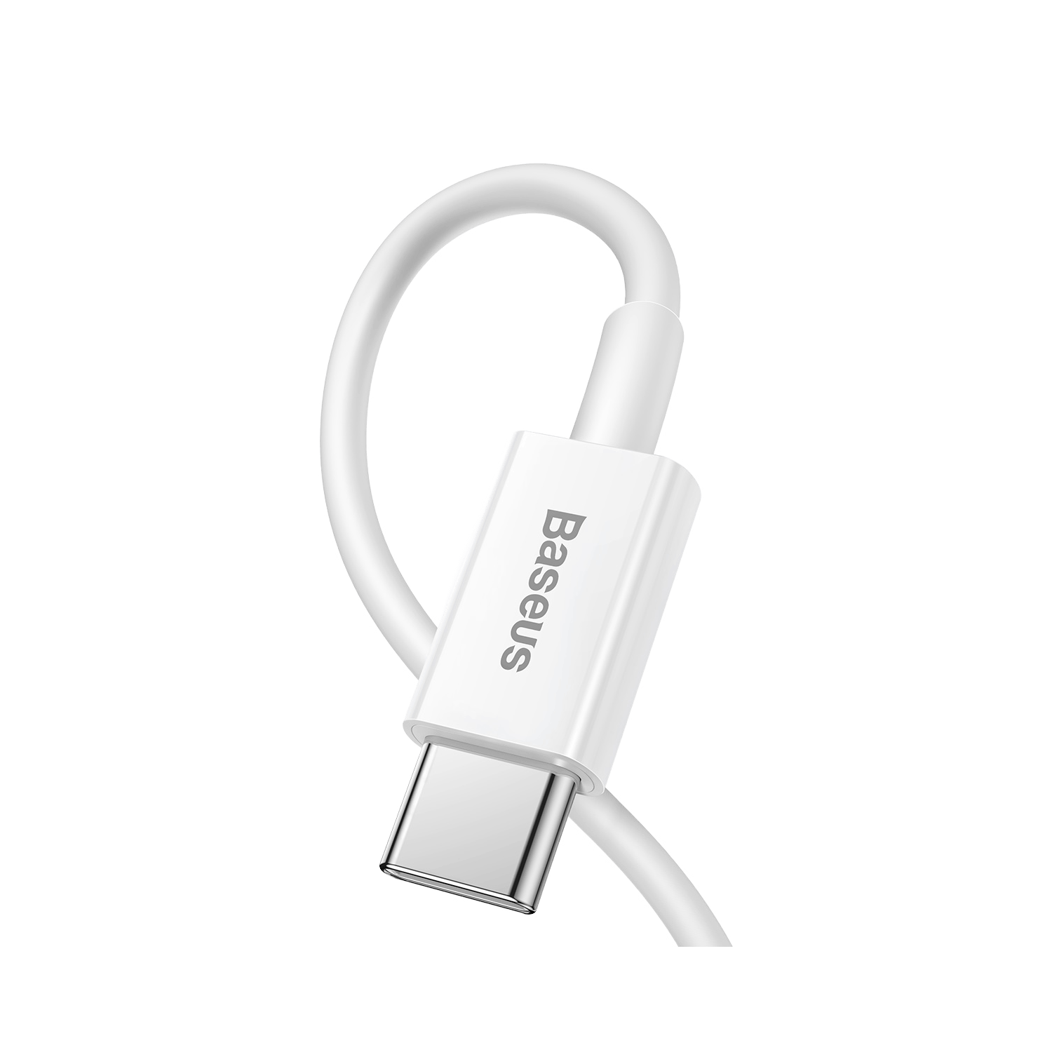 כבל טעינה וסנכרון Baseus Superior Data Fast Charging 20W USB Type-C to Lightning - צבע לבן שנה אחריות ע