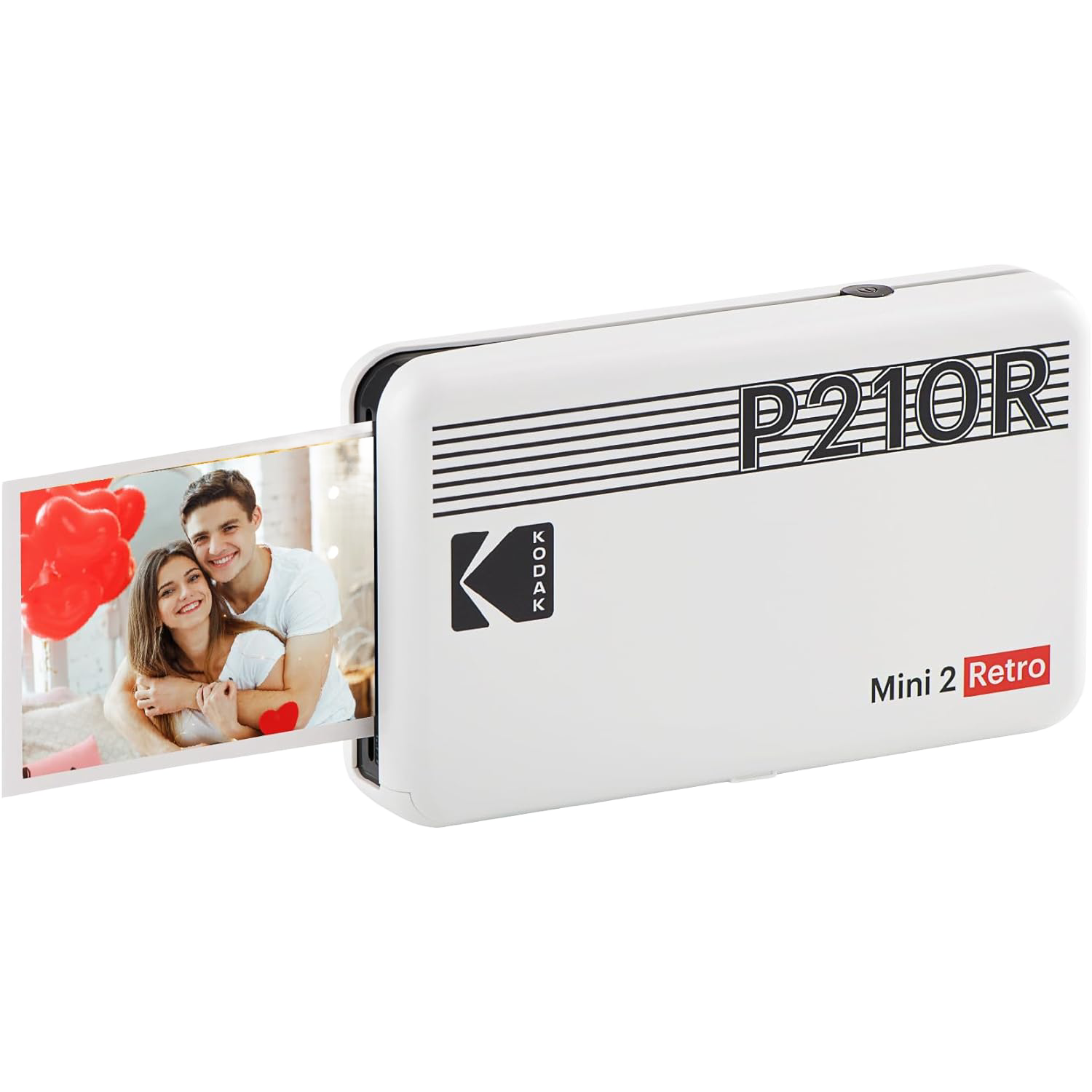 מדפסת פיתוח מיידי Kodak Mini2 Retro P210R - צבע לבן שנה אחריות ע
