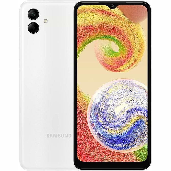 טלפון סלולרי Samsung Galaxy A04 64GB 4GB RAM SM-A045F/DS - צבע לבן שנה אחריות עי סאני היבואן הרשמי
