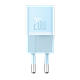 מטען Baseus GaN5 Fast Charge Mini 20W  - צבע כחול שנה אחריות ע"י היבואן הרשמי