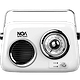 רדיו FM רטרו מעוצב + NOA Retro White Bluetooth - צבע לבן