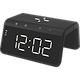 מטען אלחוטי משולב עם שעון מעורר ECO-WCH450B - צבע שחור