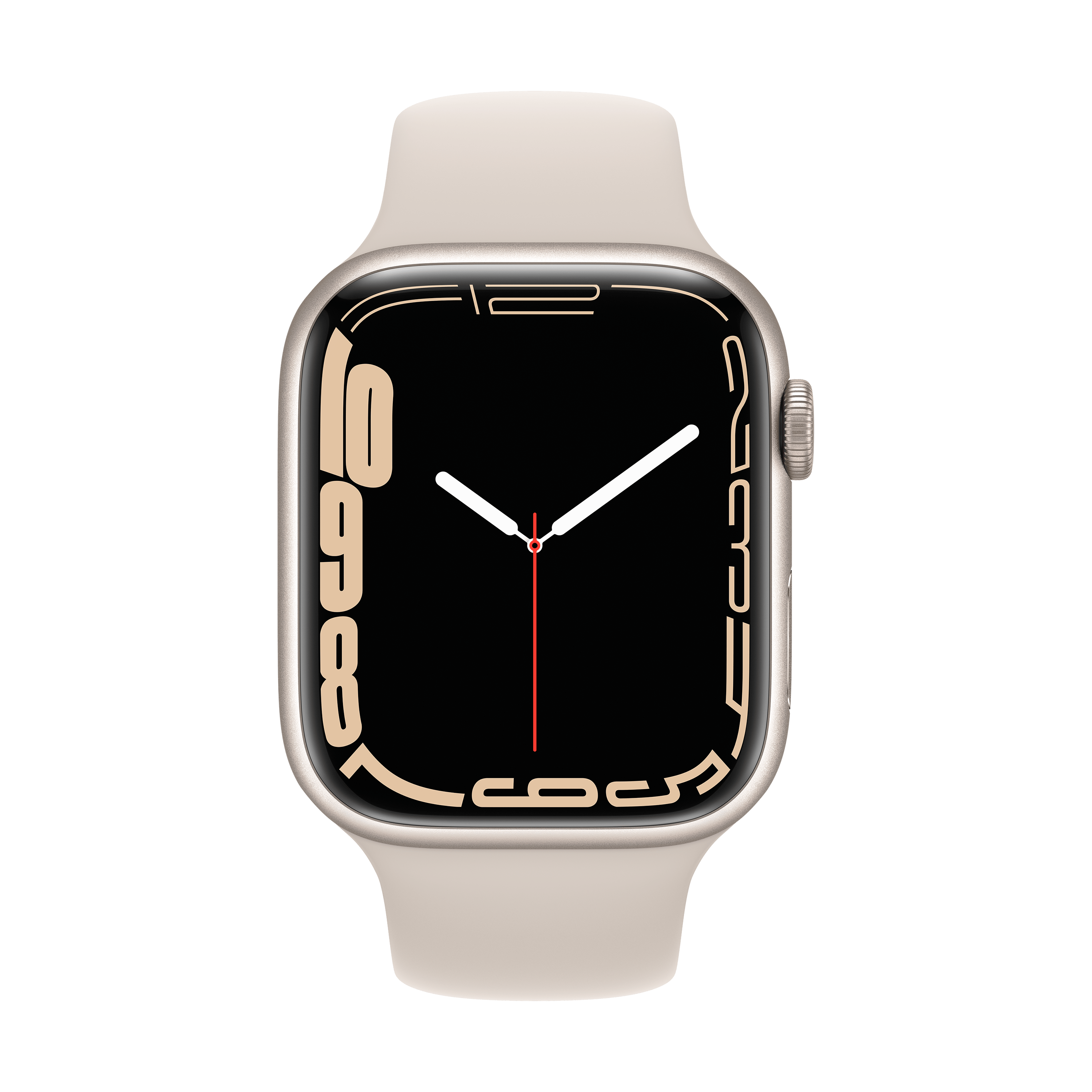 שעון חכם Apple Watch Series 7 GPS + Cellular 45mm Aluminum Case - צבע אור כוכבים שנה אחריות ע