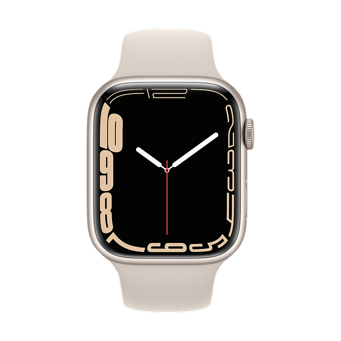 שעון חכם Apple Watch Series 7 GPS + Cellular 45mm Aluminum Case - צבע אור כוכבים שנה אחריות עי היבואן הרשמי