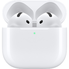 אוזניות אלחוטיות Apple AirPods 4 True Wireless - צבע לבן שנה אחריות ע"י היבואן הרשמי