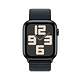 שעון חכם - Apple Watch SE (2023) GPS 44mm Midnight Aluminium Case with Midnight Sport Loop  - צבע שחור חצות שנה אחריות ע"י היבואן הרשמי