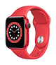 שעון חכם בצבע אדום Apple Watch Series 6 GPS 40mm  Aluminium Case Sport Band - שנה אחריות ע"י היבואן הרשמי