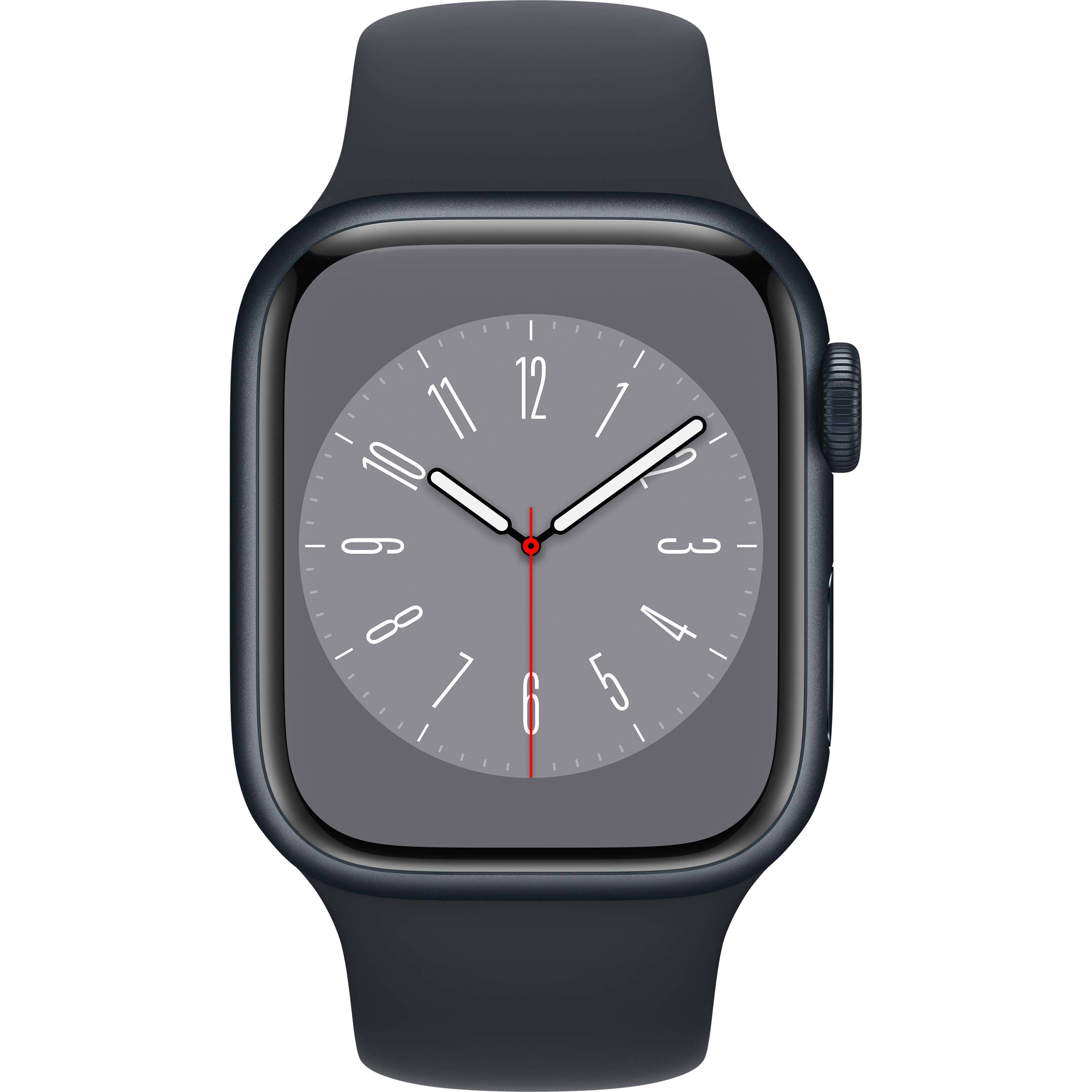 שעון חכם Apple Watch Series 8 GPS 41mm Aluminum Case - צבע שחור חצות שנה אחריות ע