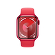 שעון חכם - Apple Watch Series 9 GPS + Cellular 41mm RED Aluminium Case with RED Sport Band - M/L - צבע אדום שנה אחריות ע"י היבואן הרשמי