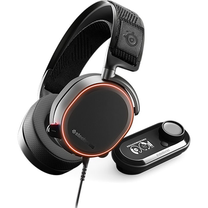 אוזניות גיימינג חוטיות SteelSeries Arctis Pro + GameDAC - צבע שחור שנתיים אחריות עי היבואן הרשמי
