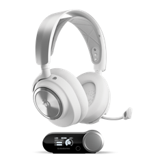 אוזניות גיימינג אלחוטיות Steelseries Arctis Nova Pro DAC - צבע לבן שנתיים אחריות ע"י היבואן הרשמי
