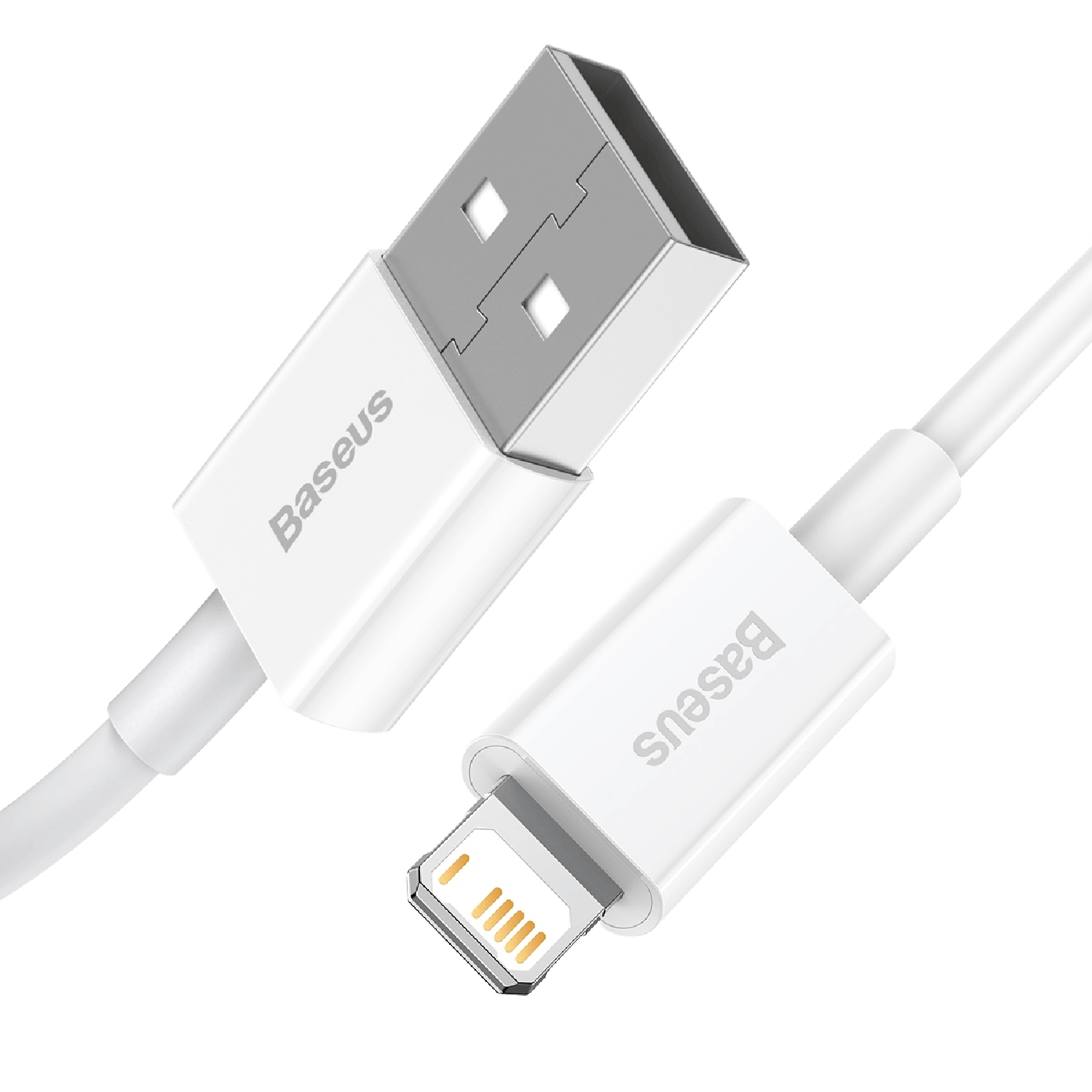 כבל טעינה וסנכרון Baseus Superior Data Fast Charging USB to Lightning 0.25M - צבע לבן שנה אחריות ע