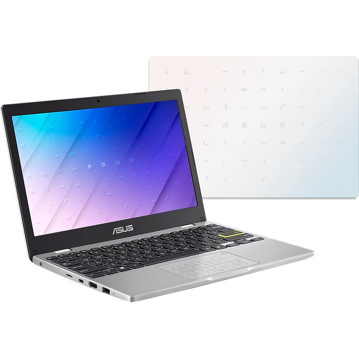 מחשב נייד Asus VivoBook Go 12 E210MA-GJ334WS - Celeron N4020 128GB 4GB RAM Windows 11s + Office 365 - צבע לבן שנה אחריות עי היבואן הרשמי