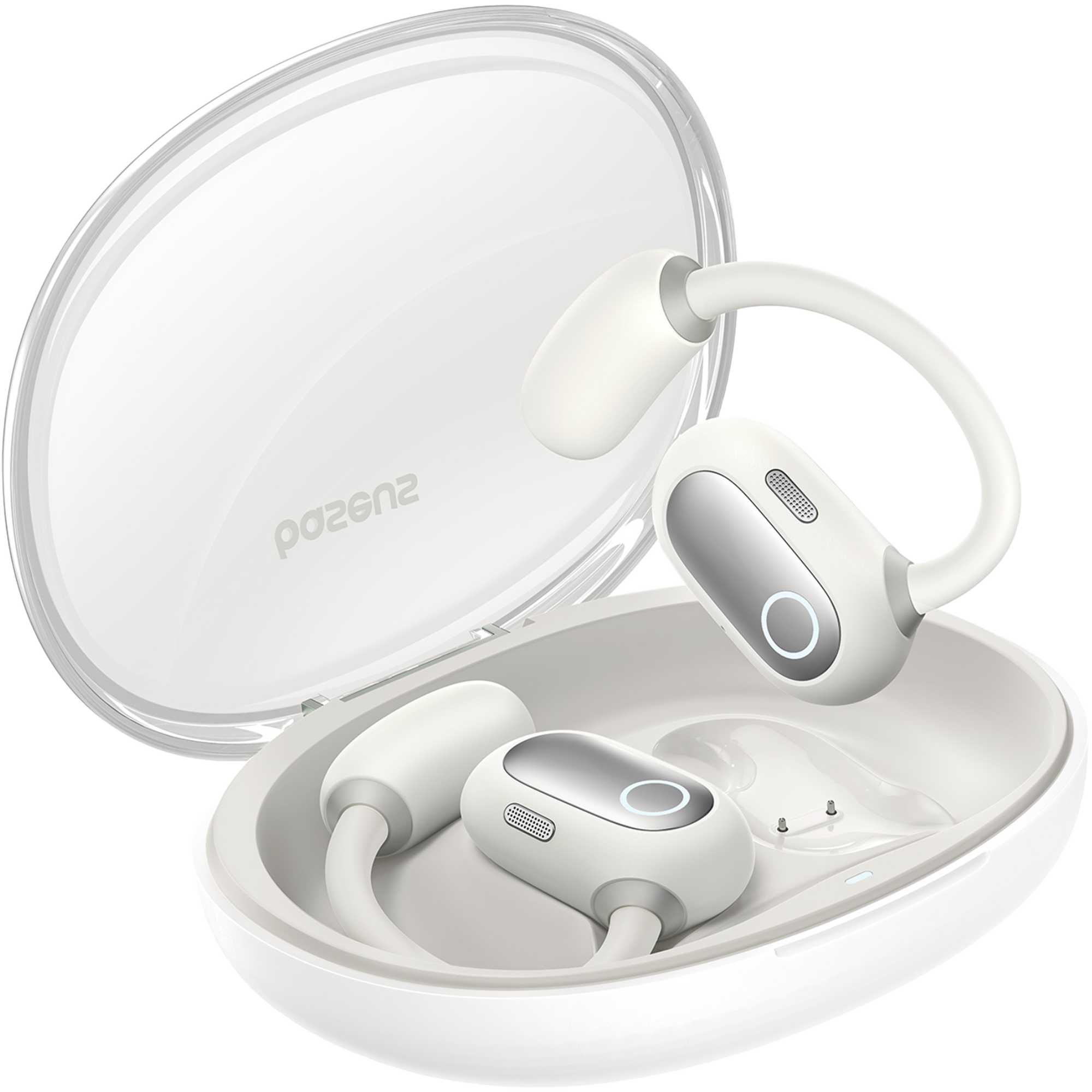  אוזניות ספורט אלחוטיות Baseus Eli Sport 1 open-ear TWS IPX4 - צבע לבן אחריות לשנה ע