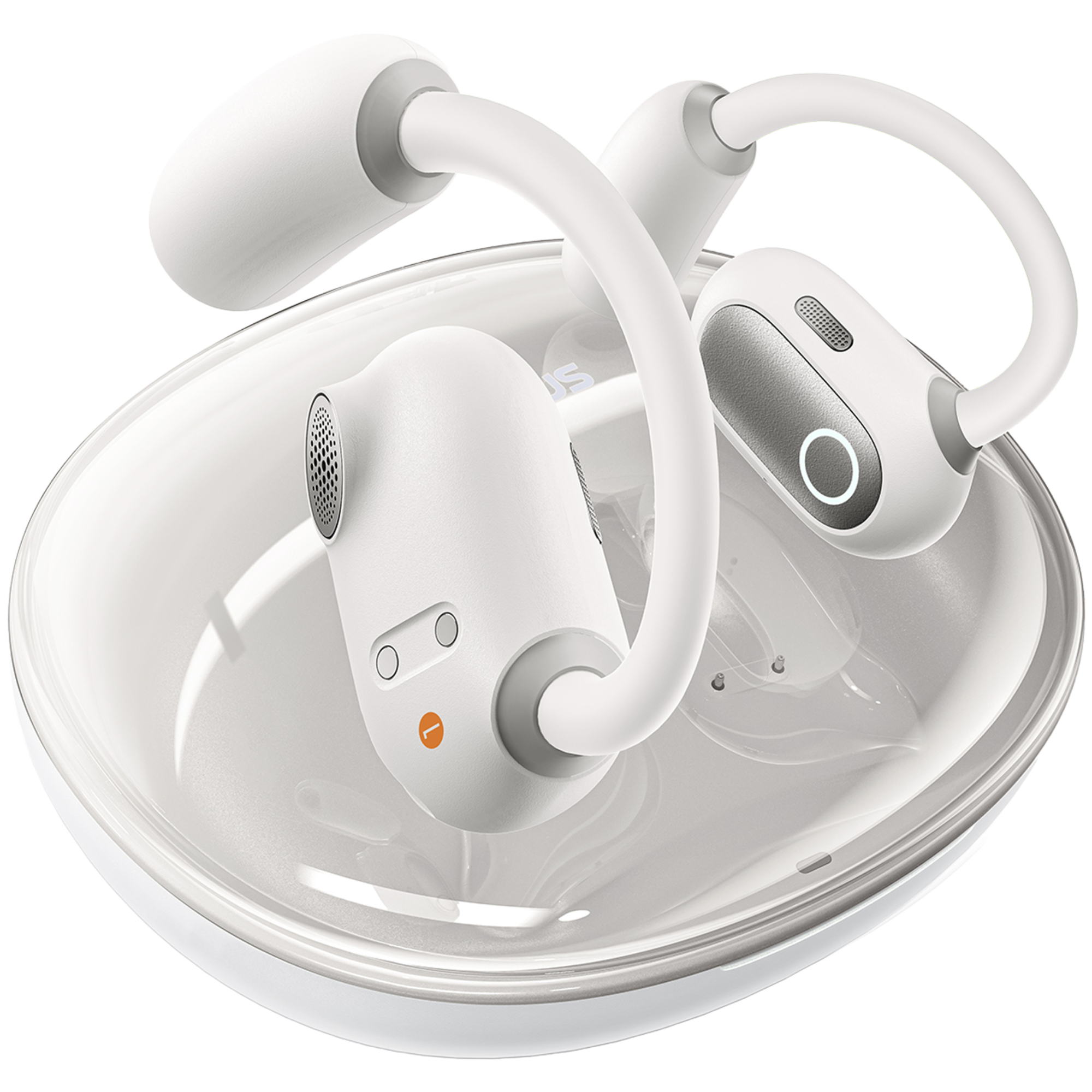  אוזניות ספורט אלחוטיות Baseus Eli Sport 1 open-ear TWS IPX4 - צבע לבן אחריות לשנה ע