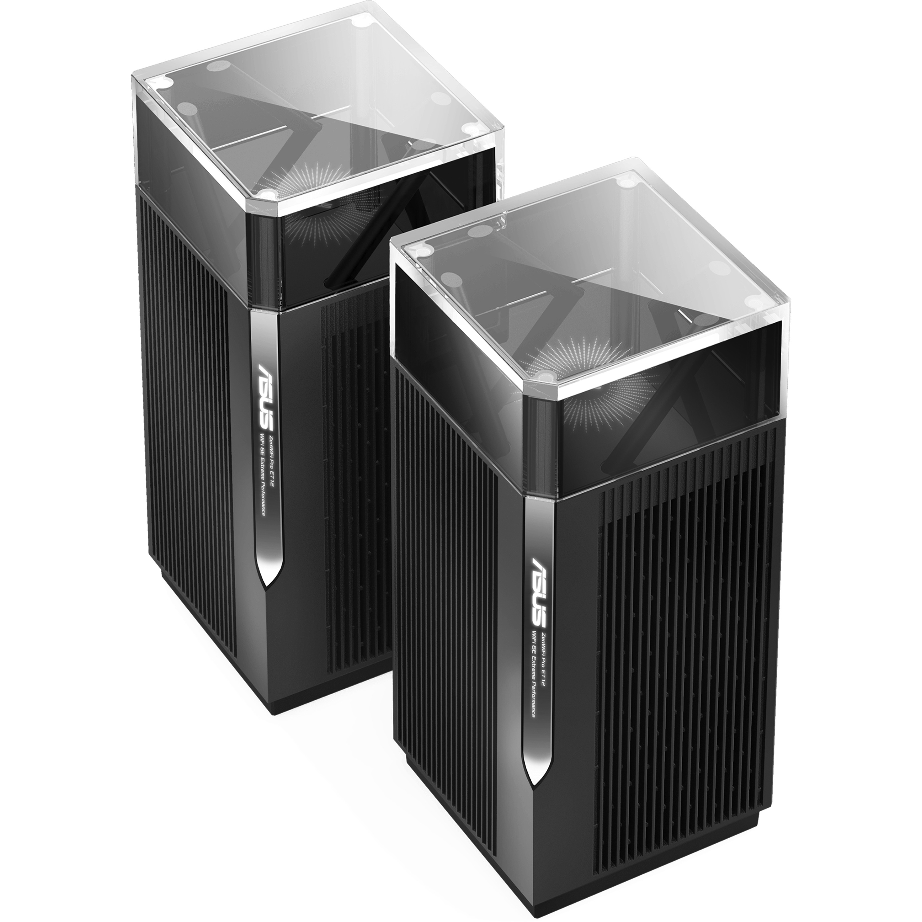 ראוטר אלחוטי Asus ZenWiFi Pro ET12 AXE11000 WiFi 6E שתי יחידות - צבע שחור שלוש שנות אחריות ע