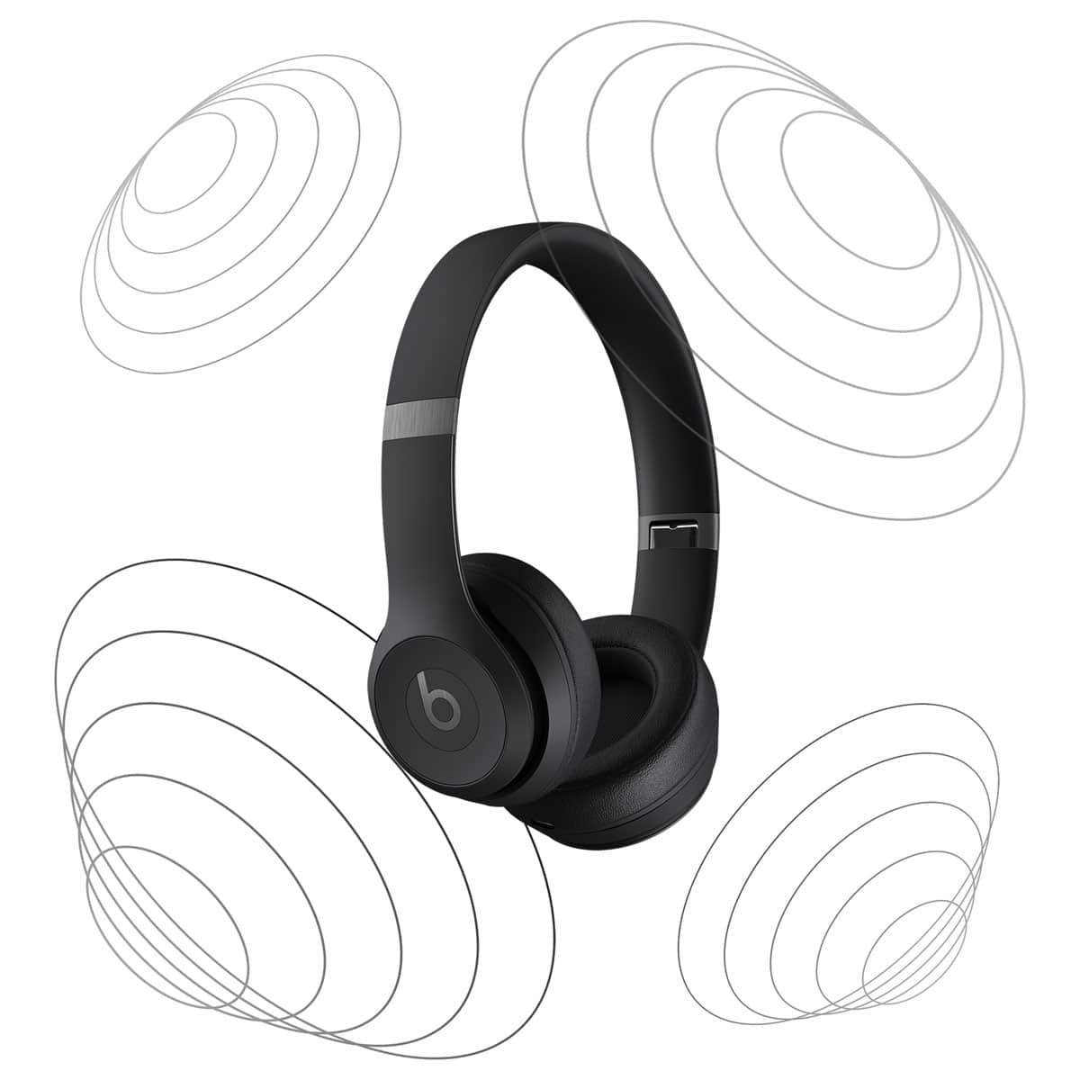Beats Solo 4 - אוזניות קשת אלחוטיות בצבע שחור מט שנה אחריות ע״י היבואן הרשמי 