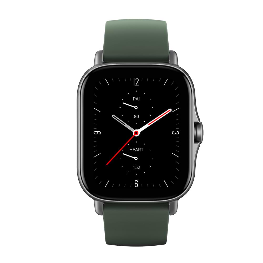 שעון חכם Amazfit GTS 2e Square - צבע ירוק שנה אחריות ע