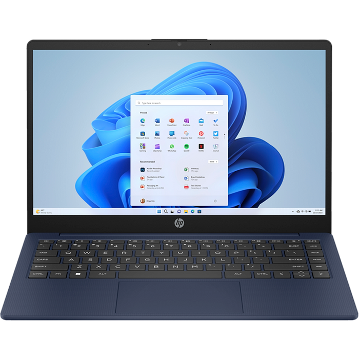 מחשב נייד HP Laptop 14-ep0010nj / 847D9EA - Core i7-1355U 512GB SSD 16GB RAM Windows 11 - צבע כחול שנות אחריות עי היבואן הרשמי