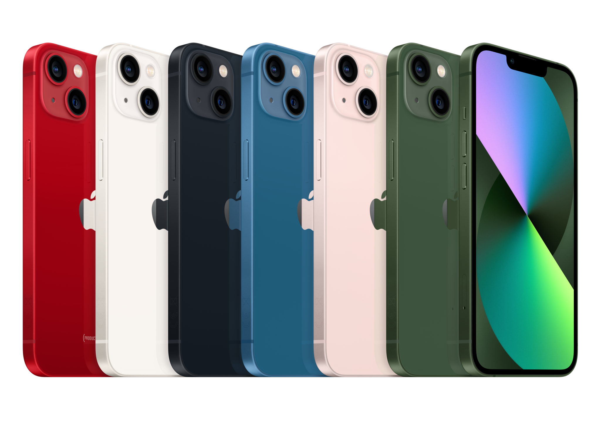 סמארטפון Apple iPhone 13 256GB - צבע ירוק שנה אחריות ע