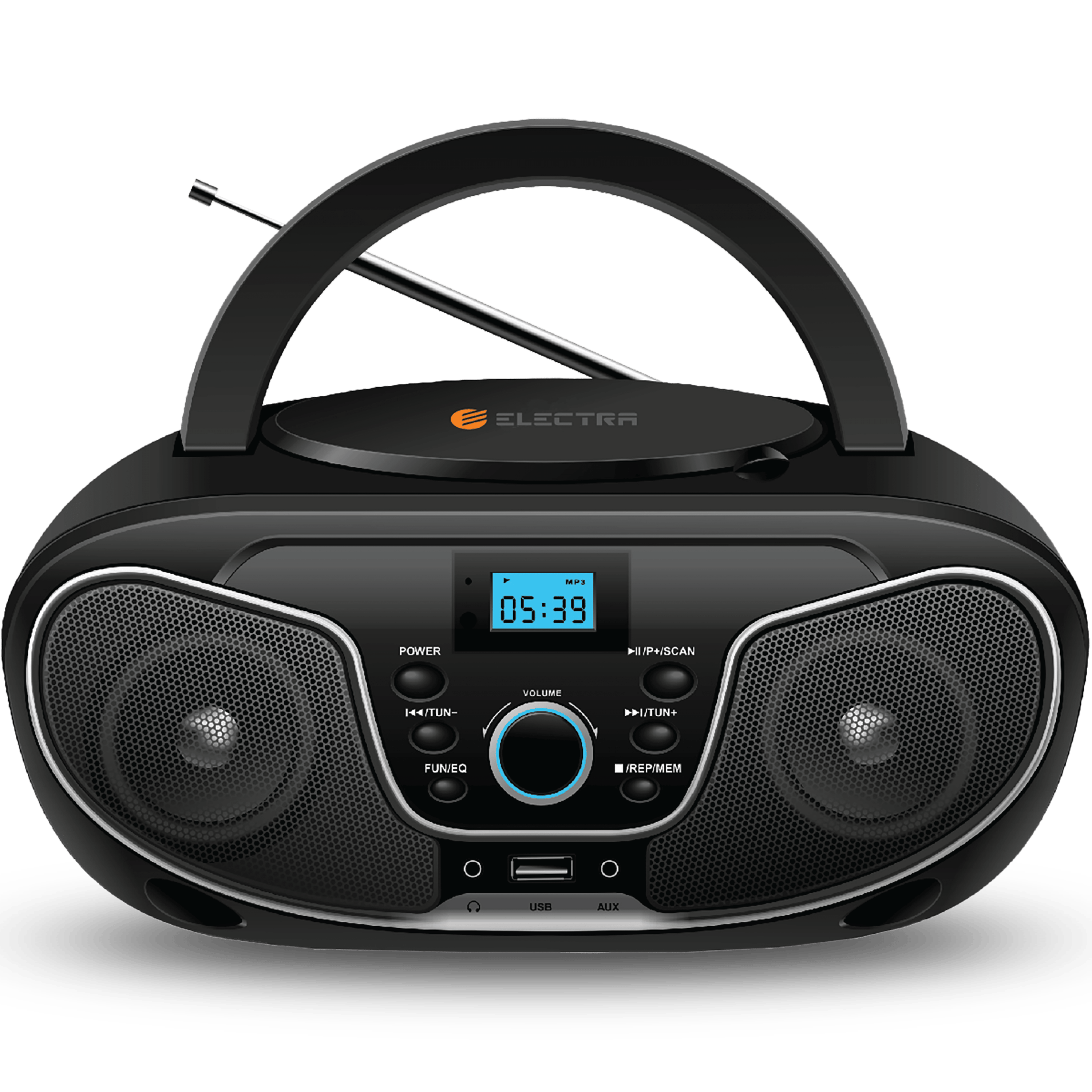 רדיו דיסק נייד Electra E4 Bluetooth  - צבע שחור שנה אחריות ע