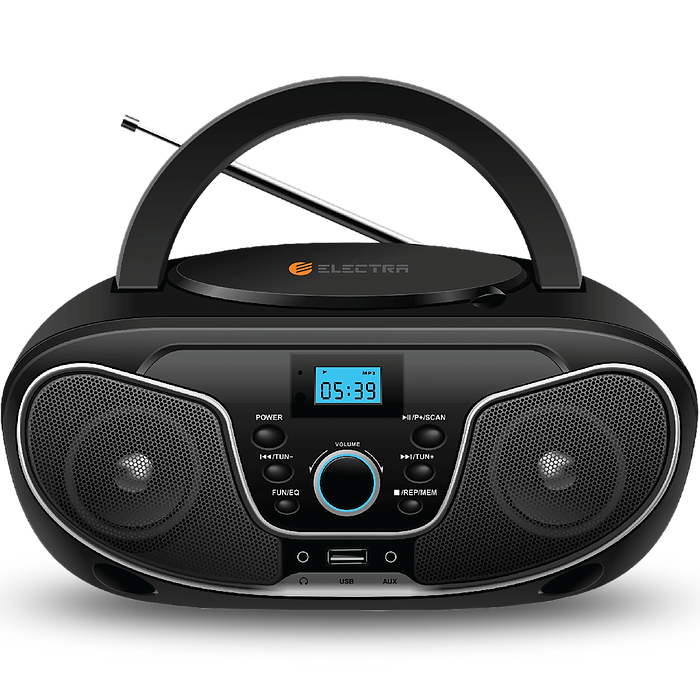 רדיו דיסק נייד Electra E4 Bluetooth  - צבע שחור שנה אחריות עי היבואן הרשמי