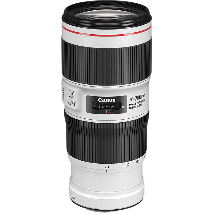 עדשת Canon EF 70-200mm f/4L IS II USM - צבע אפור שלוש שנות אחריות עי היבואן הרשמי