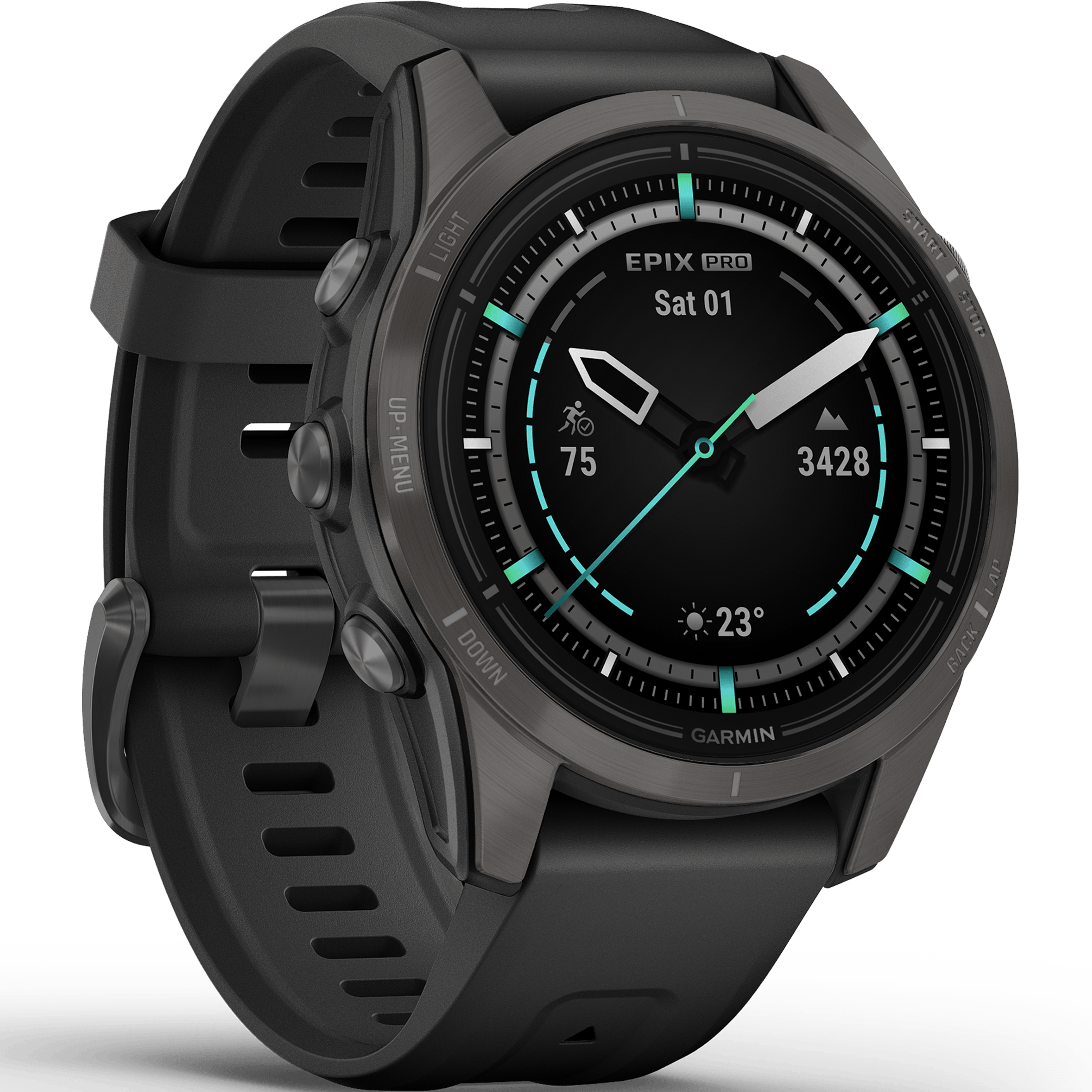 שעון ספורט חכם Garmin Epix Pro (Gen 2) Sapphire 42mm - צבע שחור פחם שנתיים אחריות ע