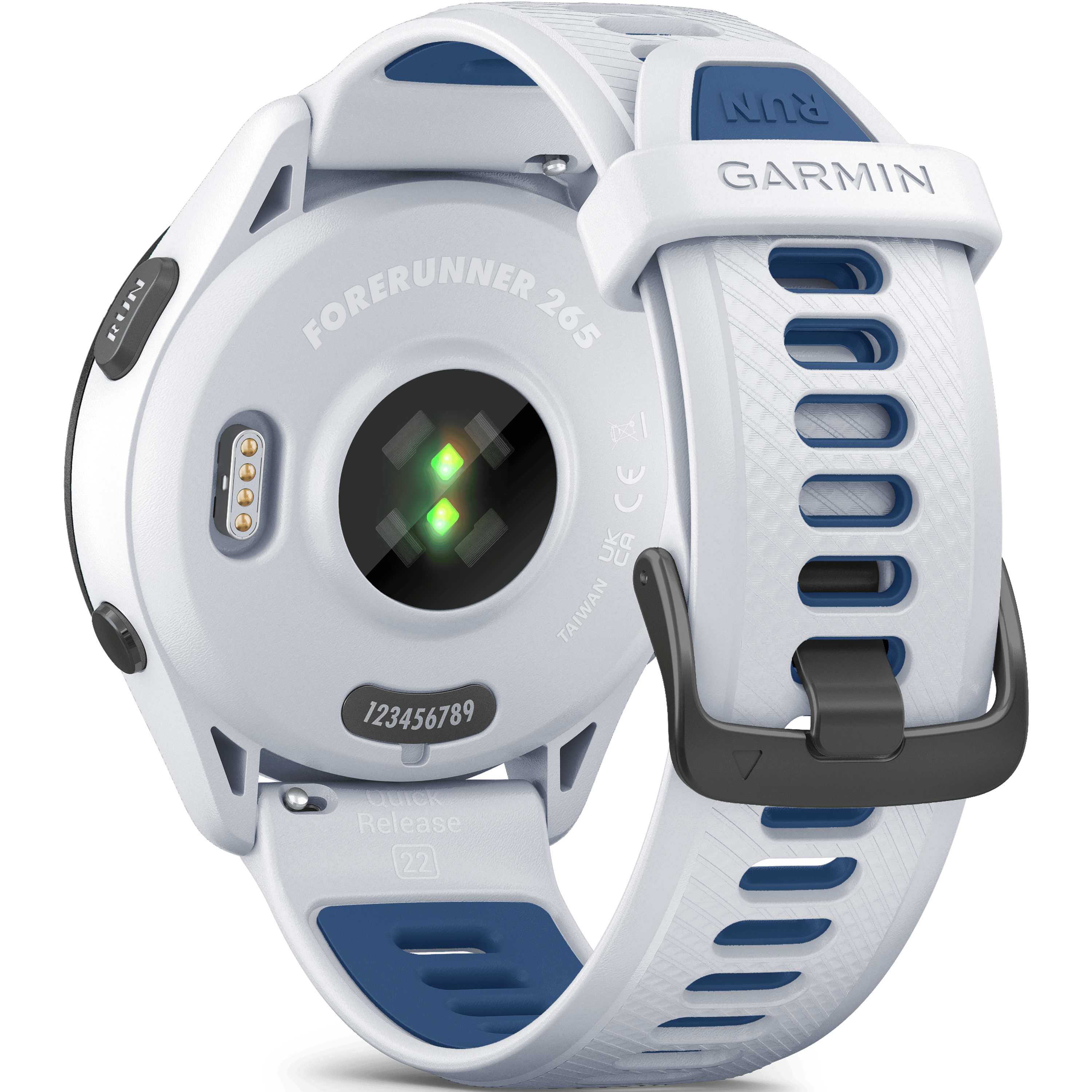שעון ספורט חכם Garmin Forerunner 265 GPS 46mm - צבע לבן שנתיים אחריות ע