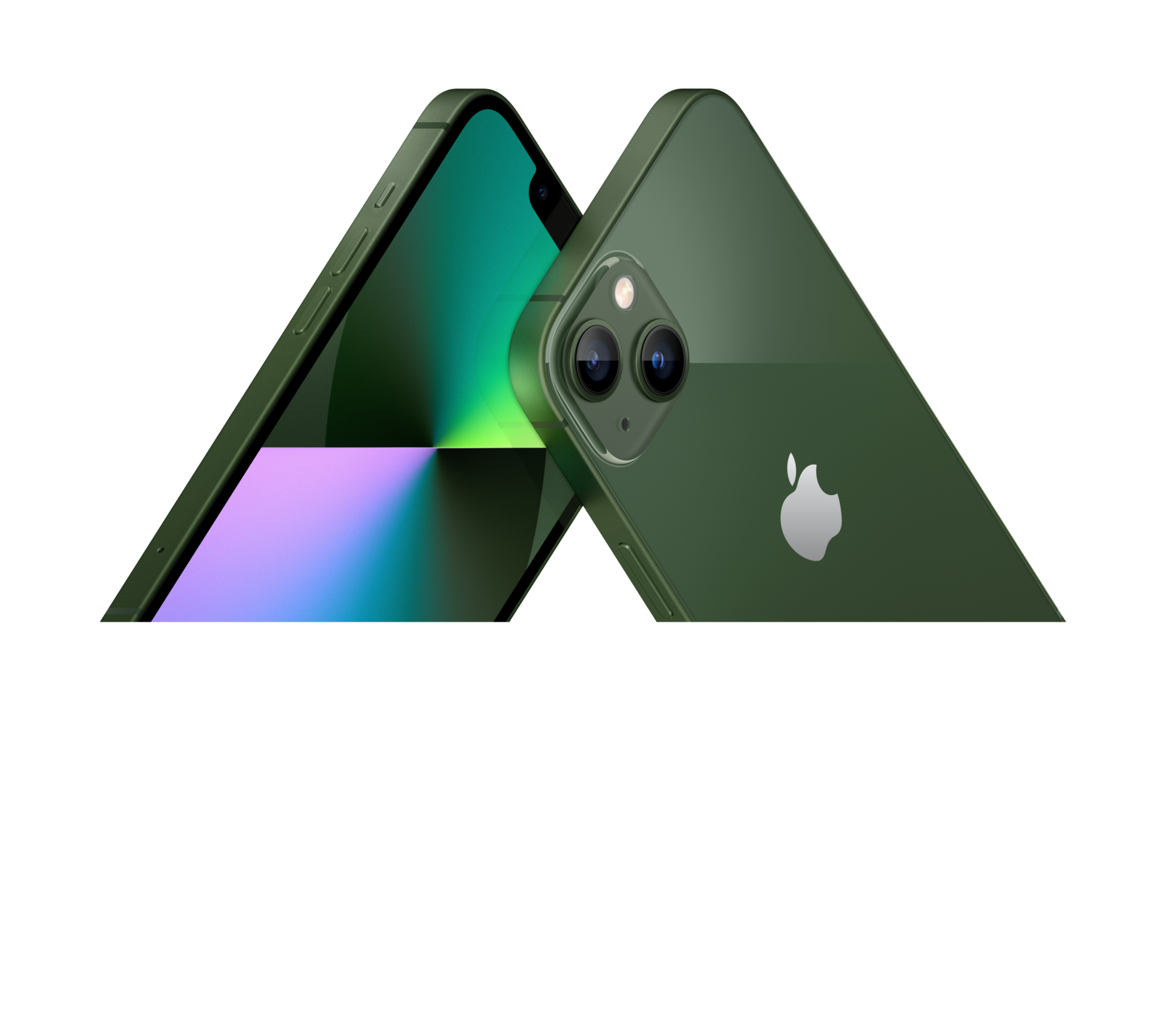 סמארטפון Apple iPhone 13 256GB - צבע ירוק שנה אחריות ע