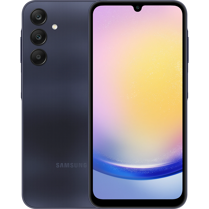 סמארטפון Samsung Galaxy A25 5G 128GB 6GB RAM SM-A256E/DSN - צבע כחול שחור שנה אחריות עי סאני היבואן הרשמי