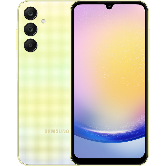 סמארטפון Samsung Galaxy A25 5G 128GB 6GB RAM SM-A256E/DSN - צבע צהוב שנה אחריות עי סאני היבואן הרשמי