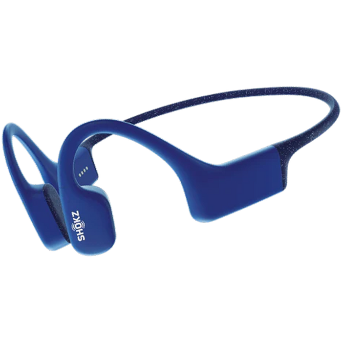 אוזניות עצם אלחוטיות מותאמות לשחיה Shockz OpenSwim IP68 - צבע כחול שנתיים אחריות עי היבואן הרשמי