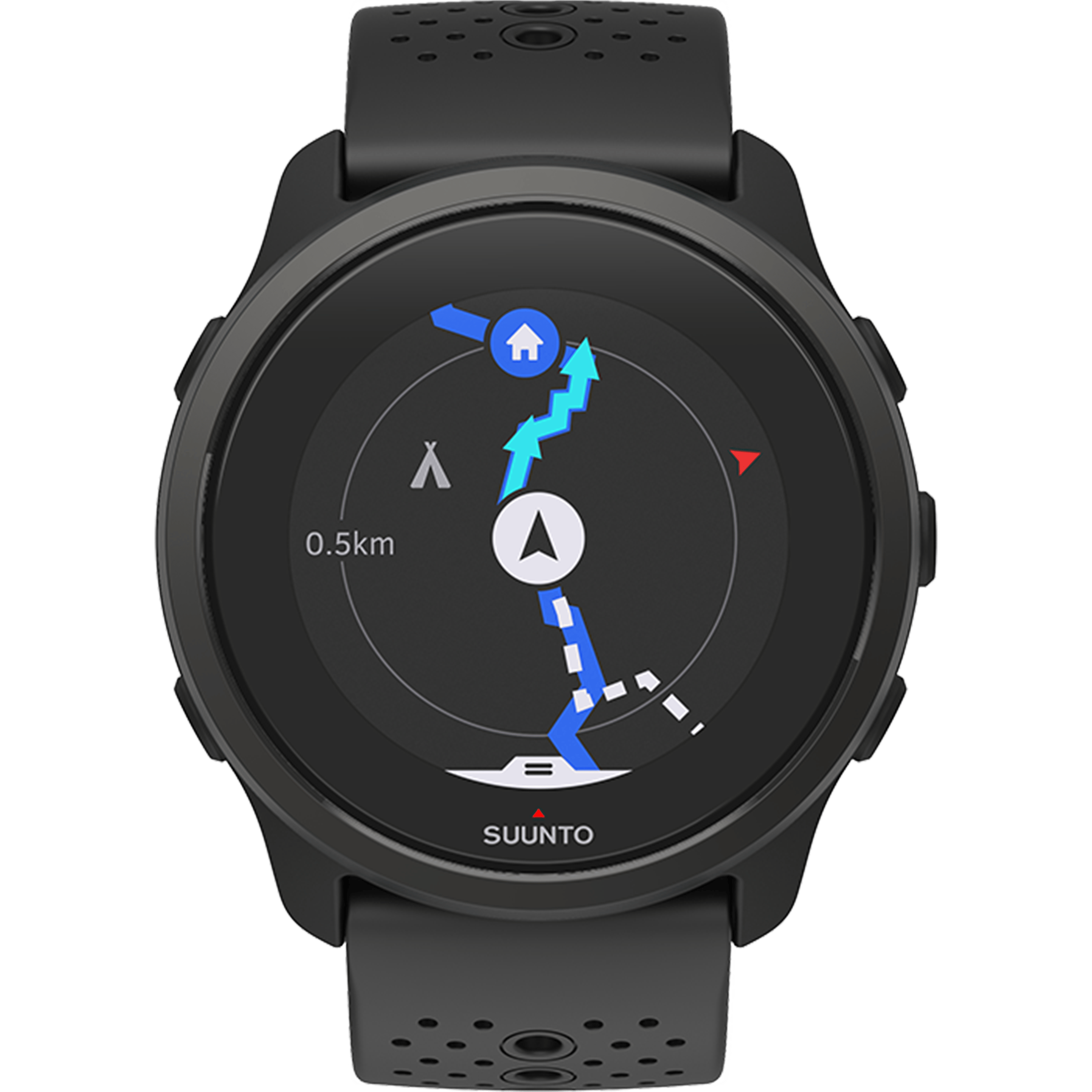 שעון ספורט חכם Suunto 5 Peak GPS 43mm - צבע שחור שנתיים אחריות ע