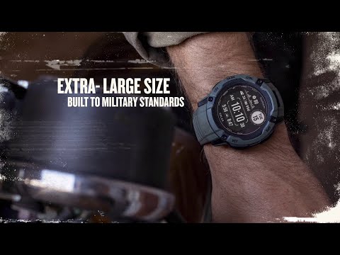 שעון ספורט חכם Garmin Instinct 2X Solar Tactical Edition 50mm - צבע שחור גרפיט שנתיים אחריות ע