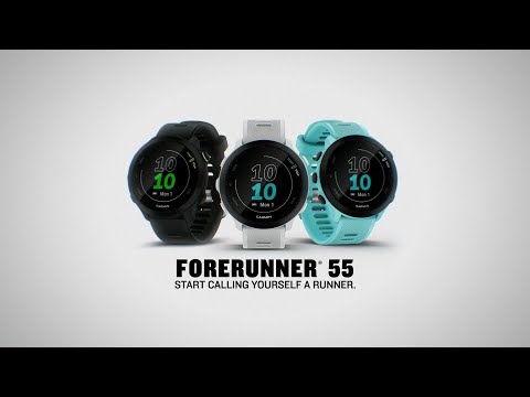 שעון ספורט חכם Garmin Forerunner 55 GPS 42mm - צבע שחור שנתיים אחריות ע