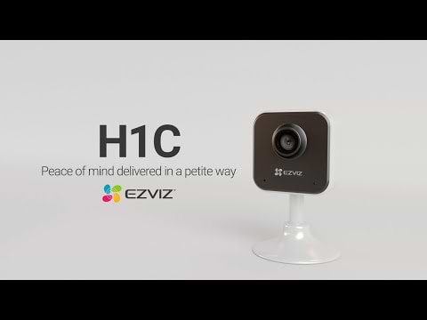 מצלמת אבטחה עם ראיית לילה Ezviz H1c 1080P FHD - צבע לבן שנה אחריות ע