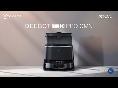 שואב אבק רובוטי חכם עם תחנת עגינה Ecovacs Deebot T30 Omni - צבע שחור שנתיים אחריות ע