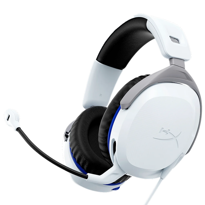 אוזניות חוטיות HyperX Cloud Stinger 2 for Playstation - צבע לבן שנתיים אחריות עי היבואן הרשמי
