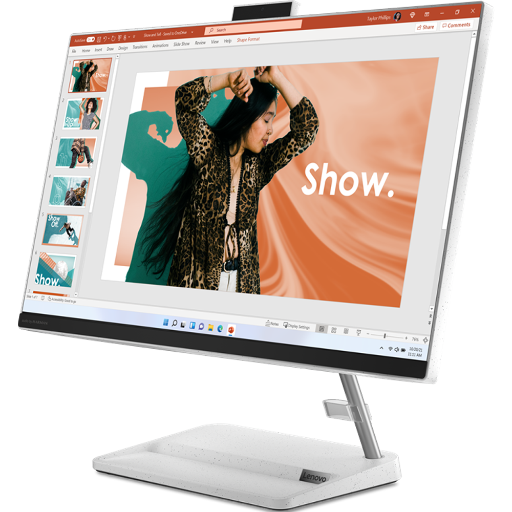 מחשב AIO עם מסך מגע Lenovo IdeaCentre AIO 3 24IAP7 F0GH014MIV - Core i7-13620H 1TB SSD 16GB RAM Windows 11 - צבע לבן שלוש שנות אחריות ע
