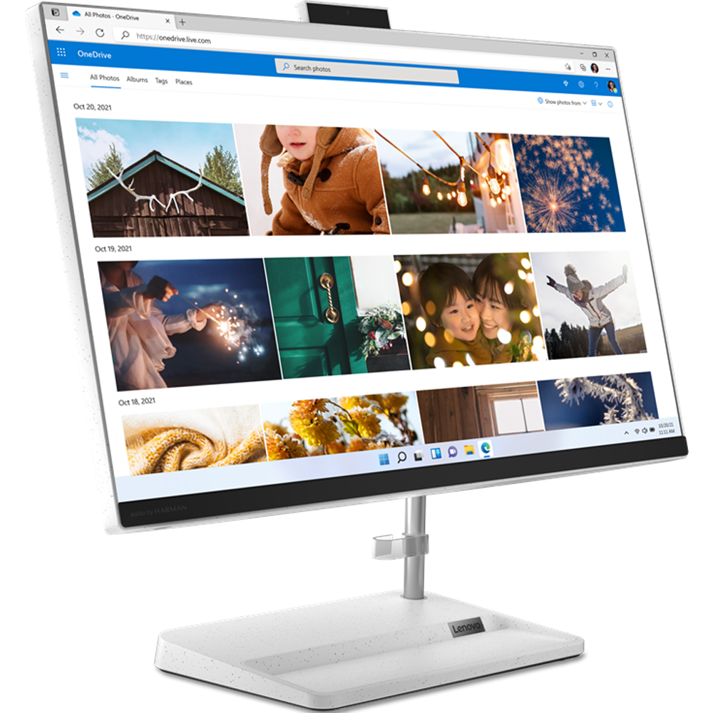 מחשב AIO עם מסך מגע Lenovo IdeaCentre AIO 3 24IAP7 F0GH014MIV - Core i7-13620H 1TB SSD 16GB RAM Windows 11 - צבע לבן שלוש שנות אחריות ע